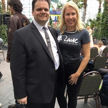 LWAC co-founder Daiva Navarrette with Consul General Marijus Gudynas.