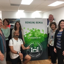 Visiting California Lithuanian Credit Union and its staff.